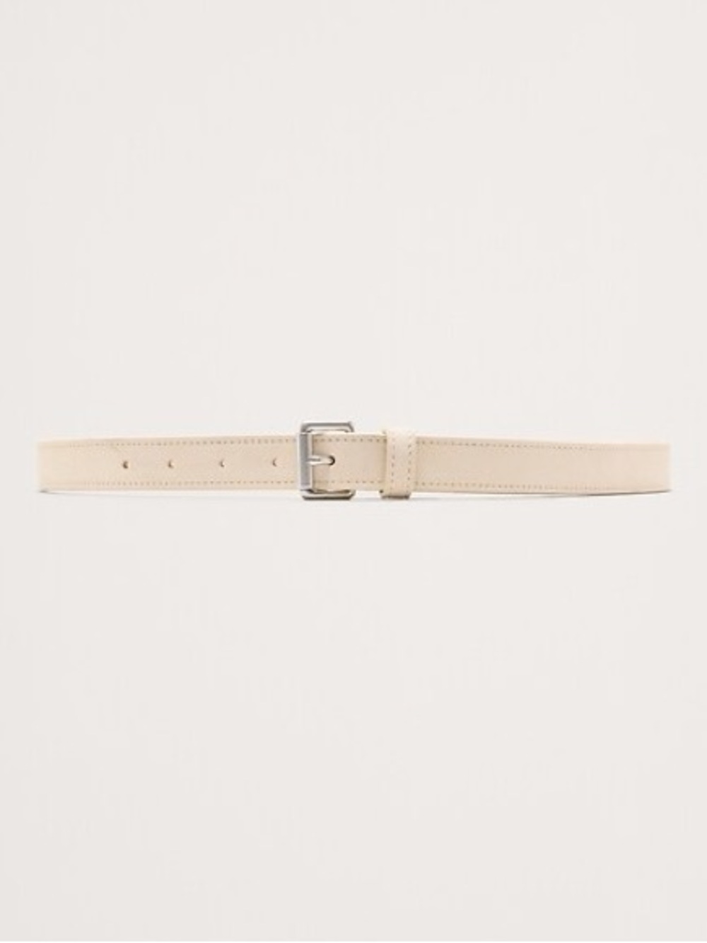 Banana republic Ivory Suede Leather Belt - small